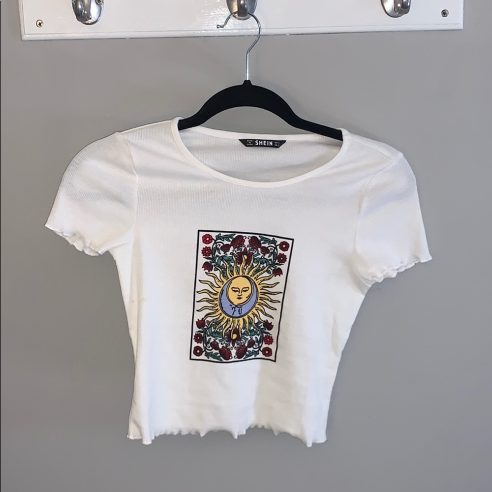 White crop top